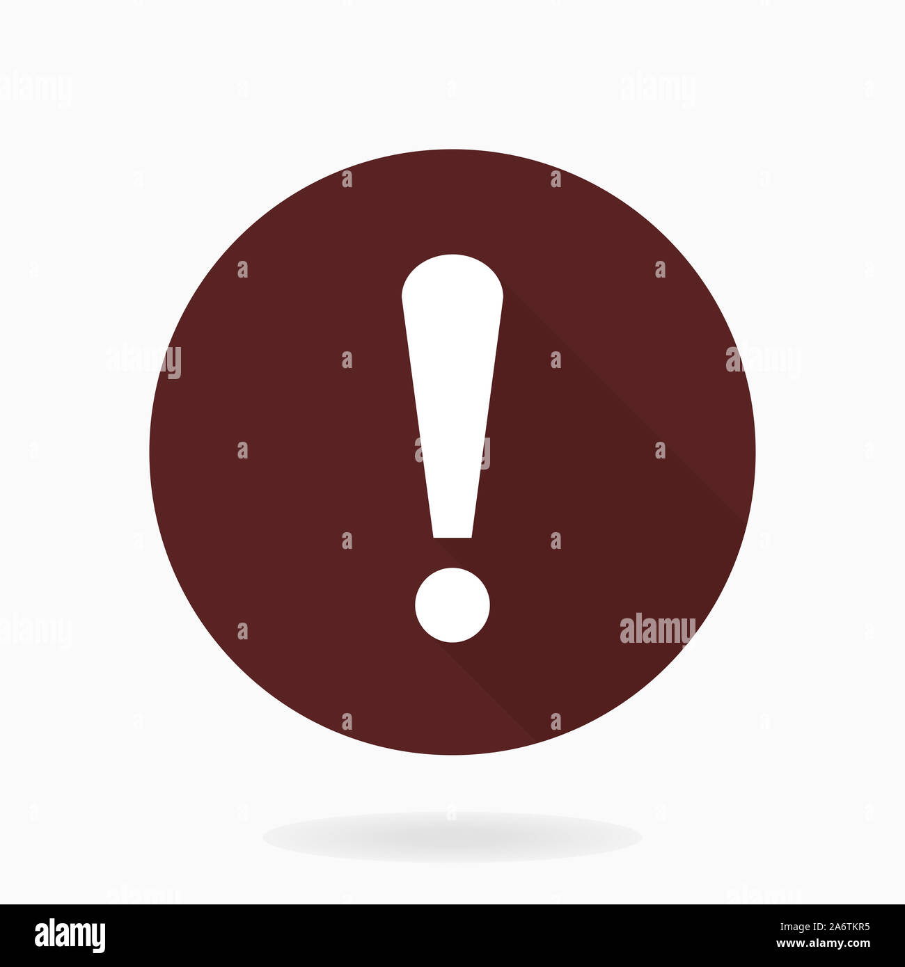 Fine Exclamation Icon Stock Photo - Alamy