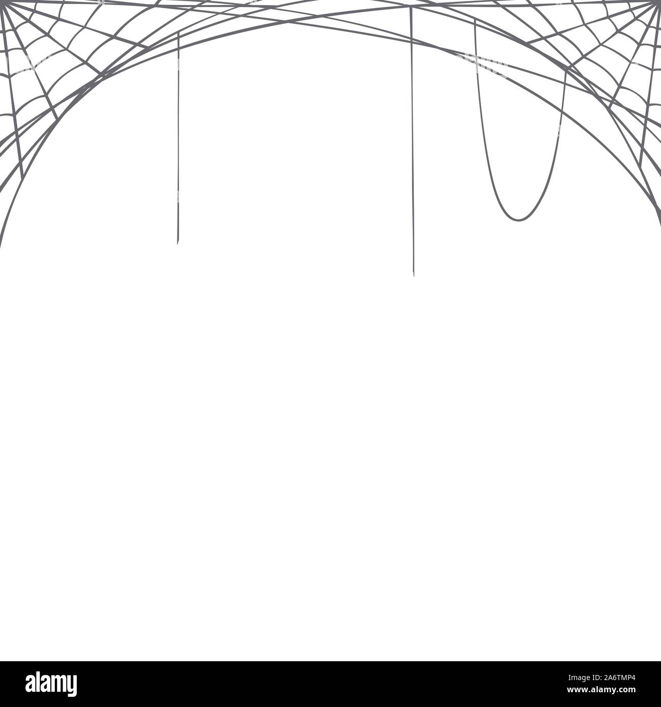 Halloween vector background with spider web. Stock Vector