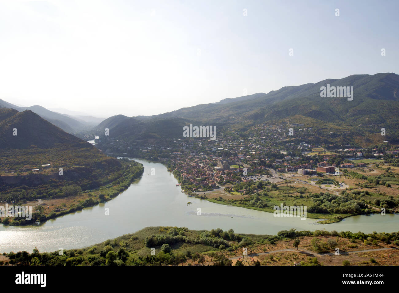 Georgia: Mtskheta (Unesco World Heritage) - at the rivers Mtkvari and Aragvi Stock Photo