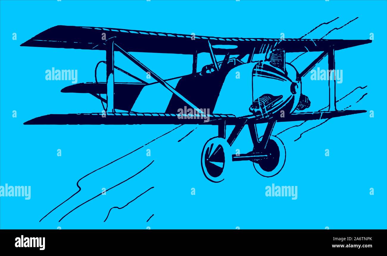 Two seater airplane Stock Vector Images Alamy