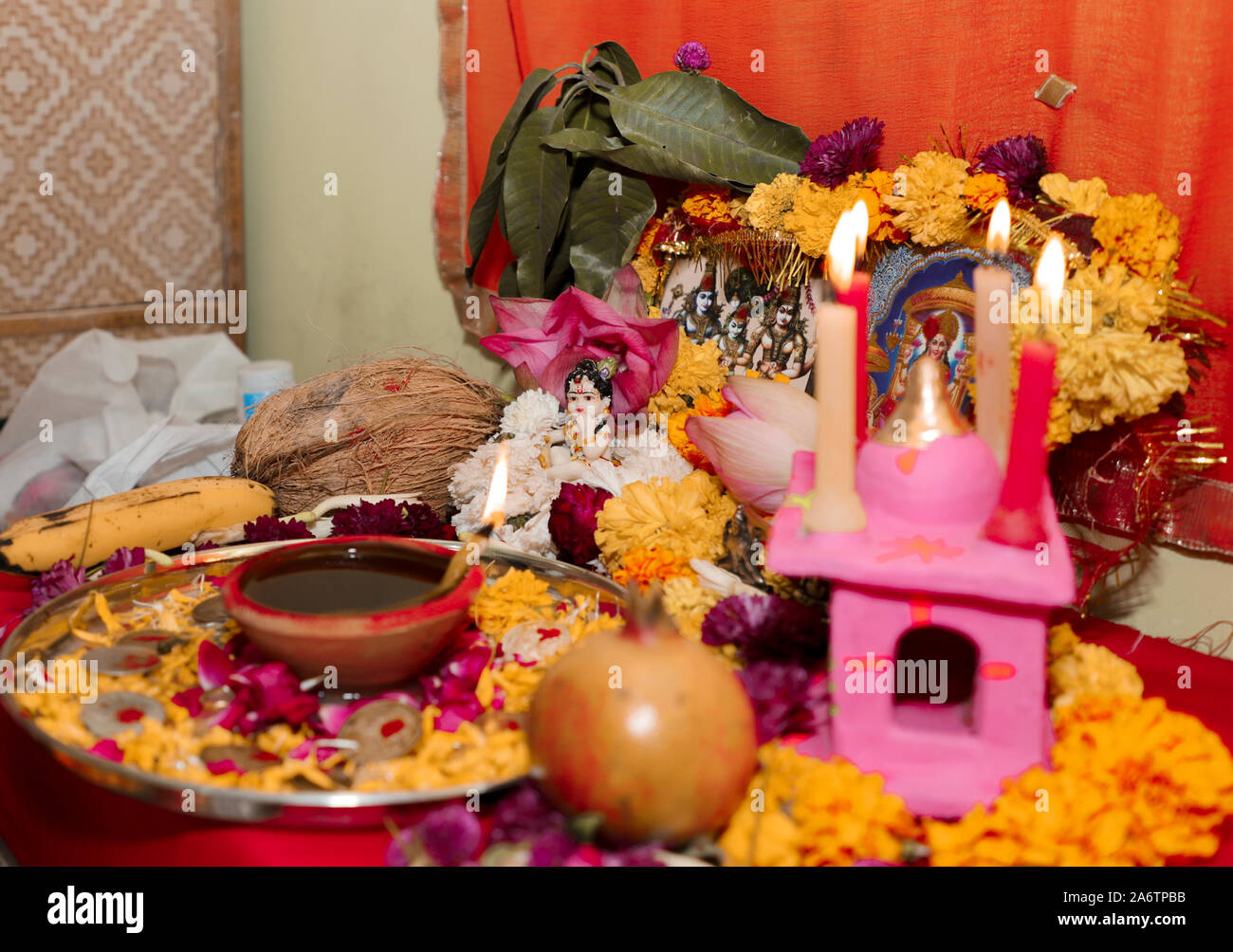 Diwali Pooja Hindu Ritual High Resolution Stock Photography and Images ...