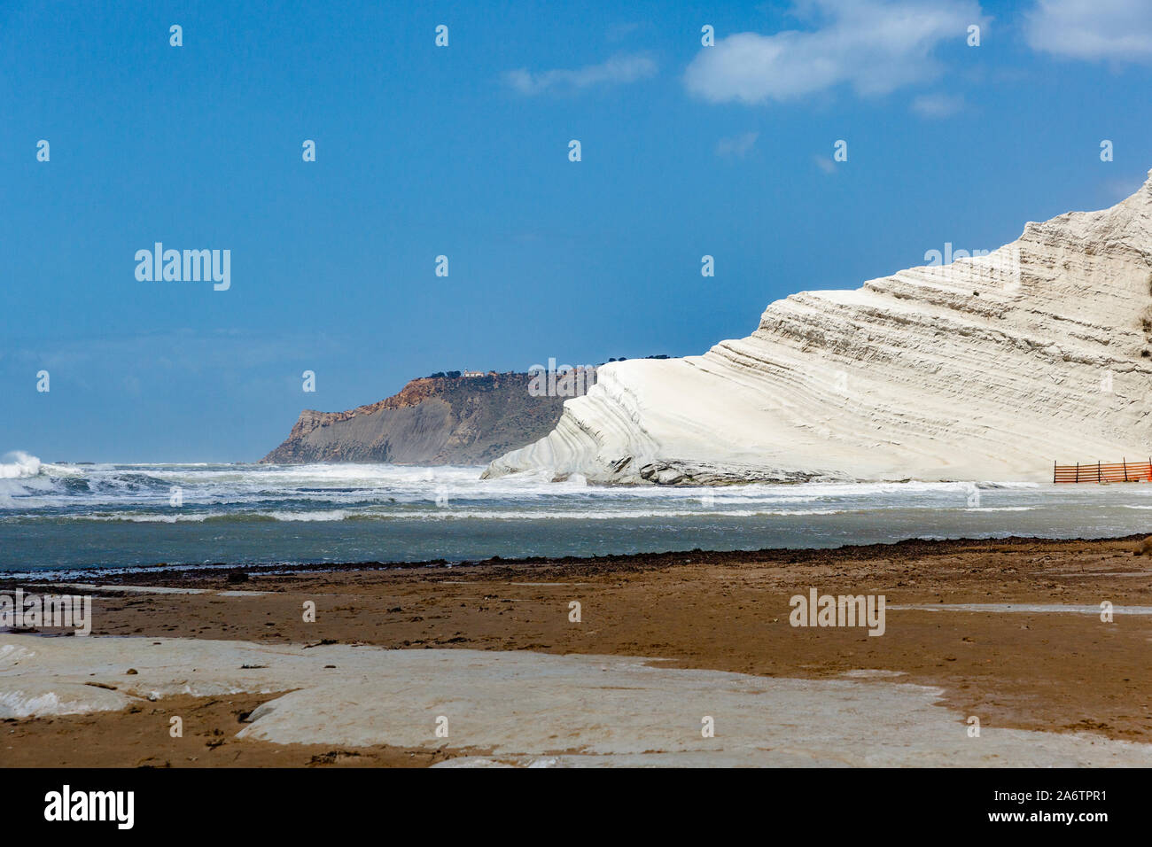 Realmonte rocky white cliffs Stair of the Turks or Scala dei Turchi, Realmonte ...