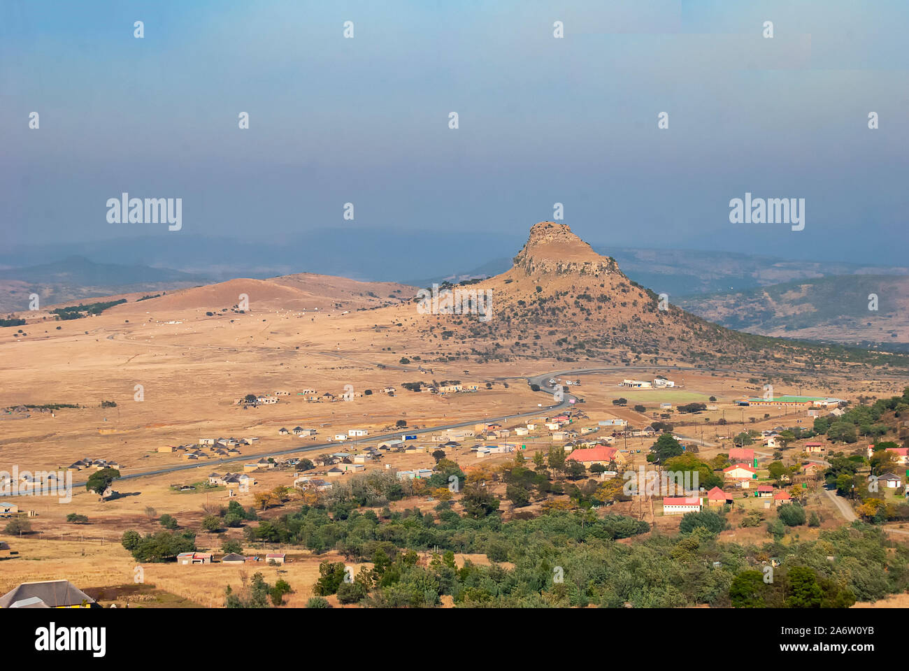 The site of the Battle of Isandlwana between the British Army and Zulus ...
