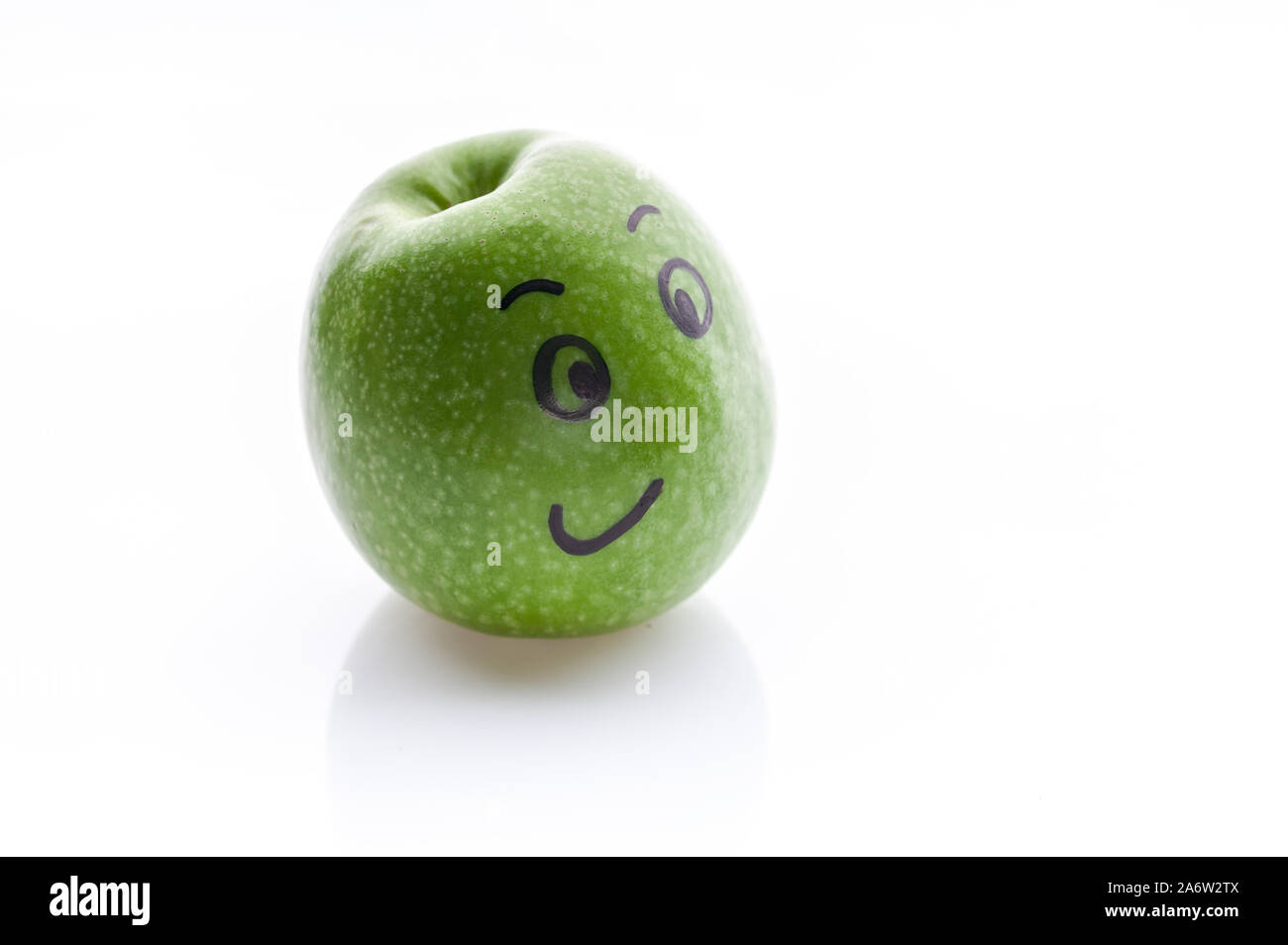 Apple fruit cartoon smiley hi-res stock photography and images - Alamy