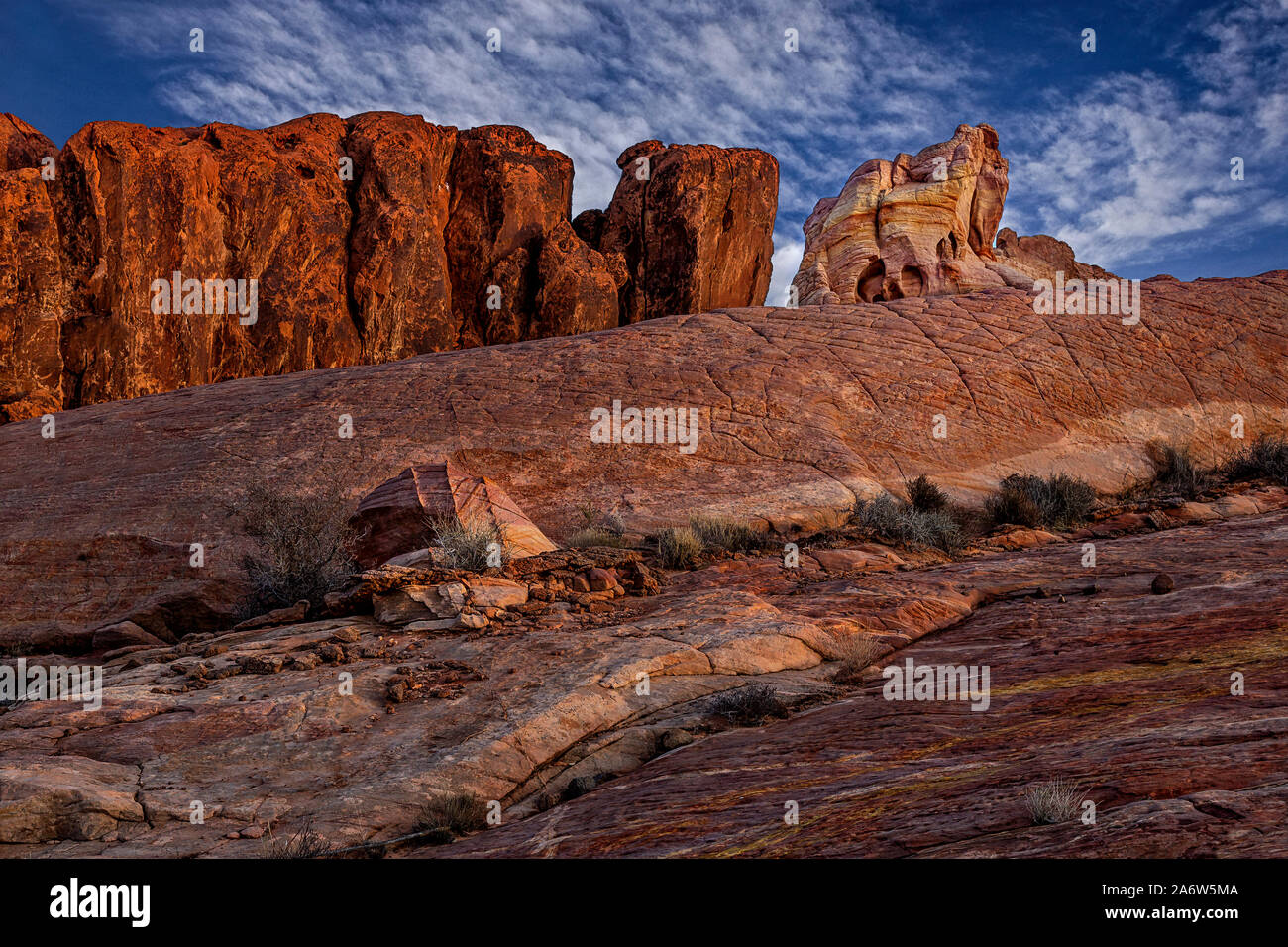 Valley Of Fire Elephant Rock One Of The Many Red Rock Formations At 