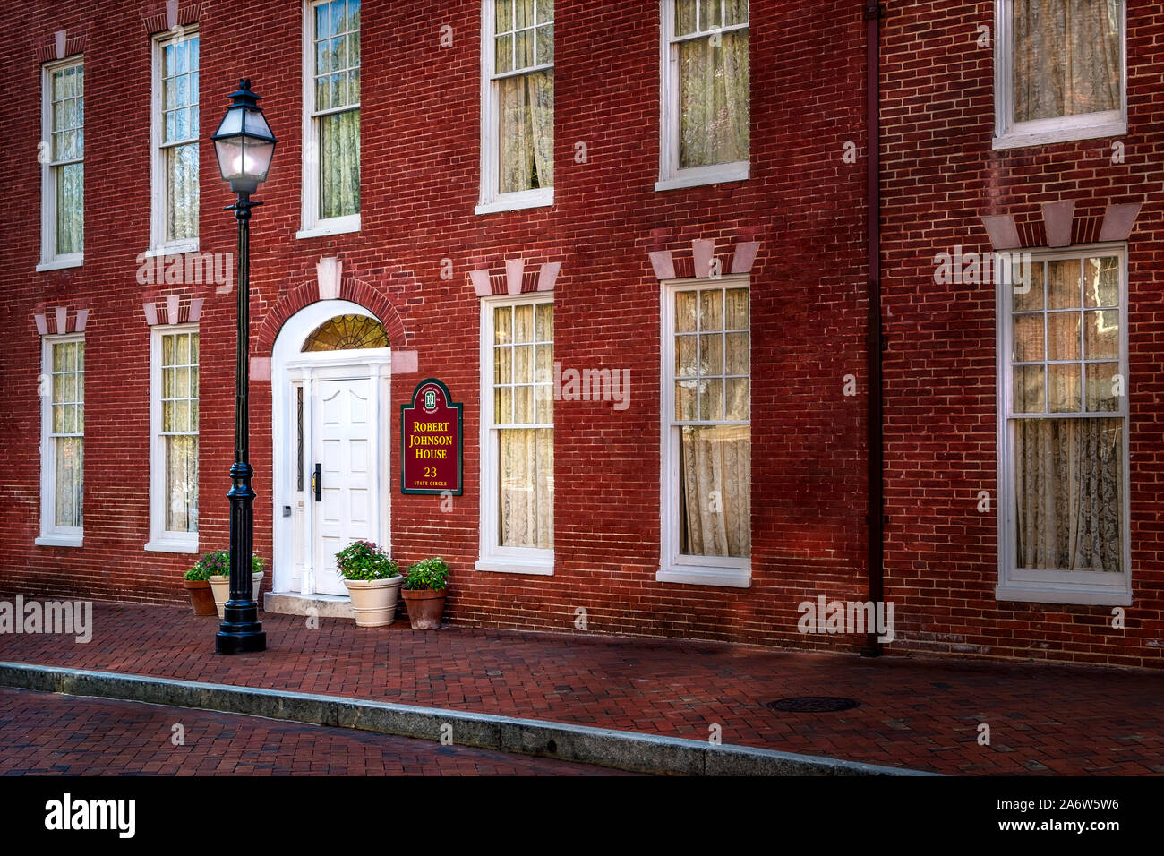 Robert Johnson House MD The facade of one of Annapolis historic Inn