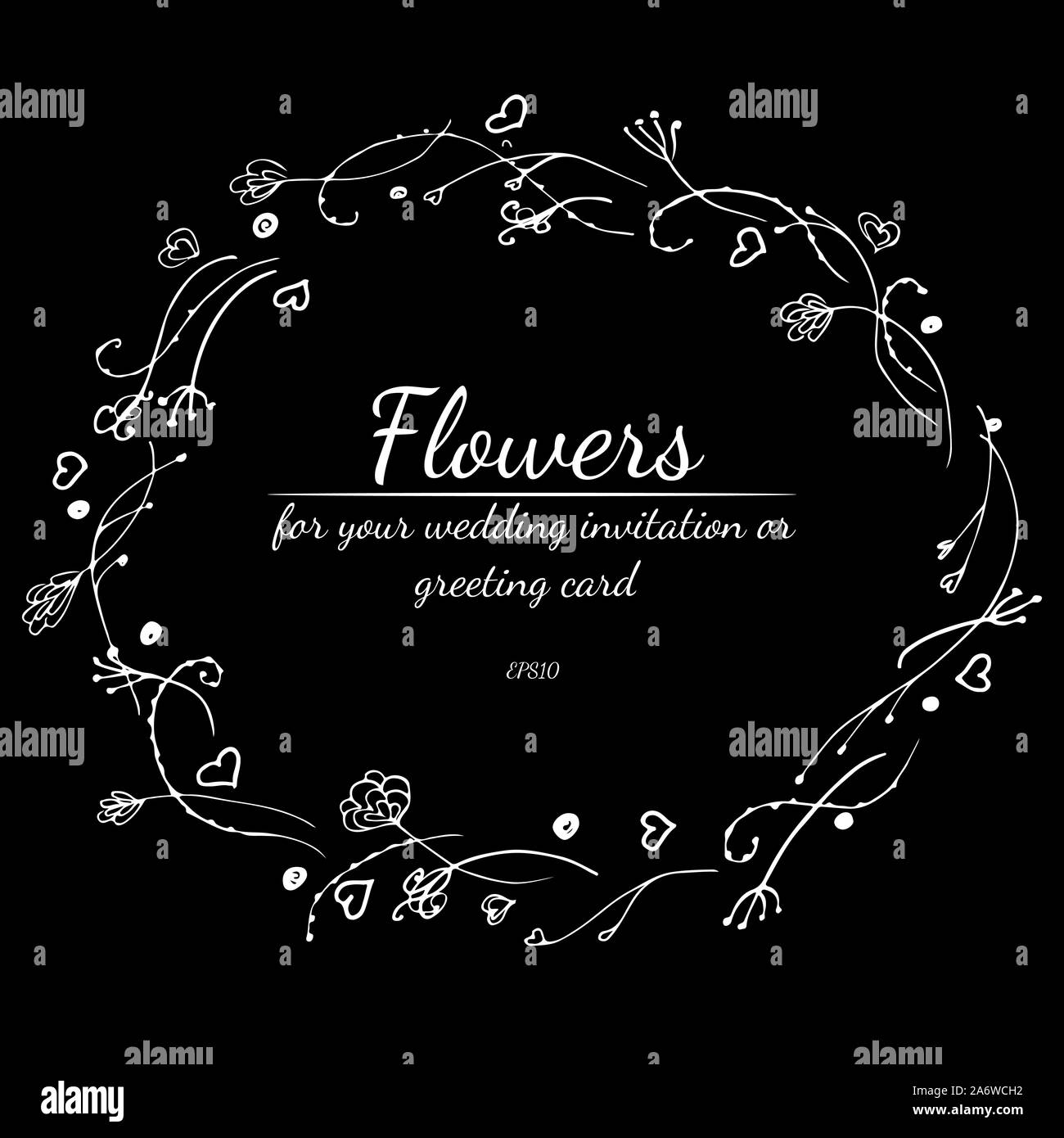 Spring Border Hand Drawing Tropical frame hand drawn. Jungle foliage illustration. Floral border ...