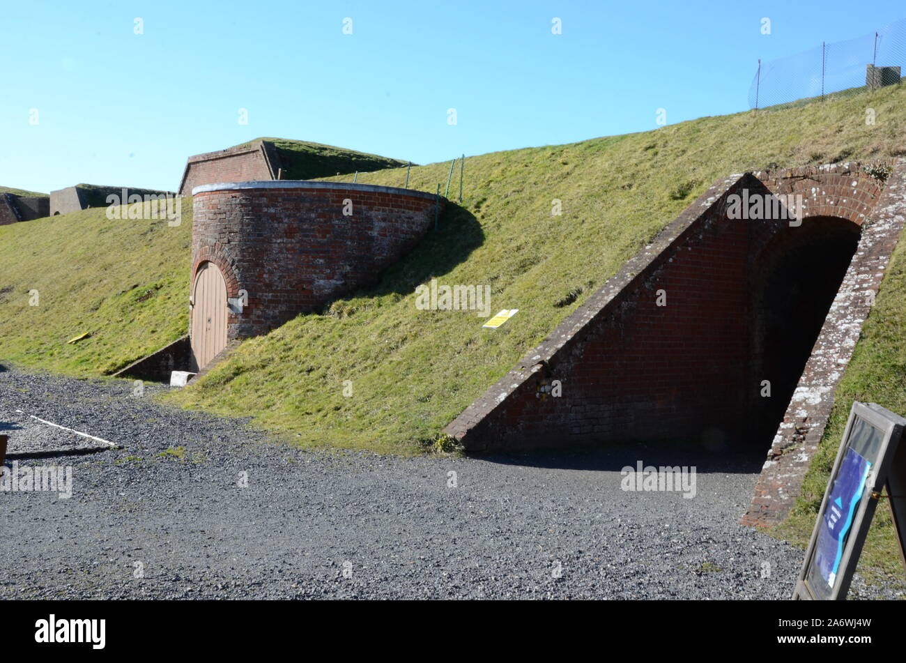 British Military fortifications, portsmouth Stock Photo