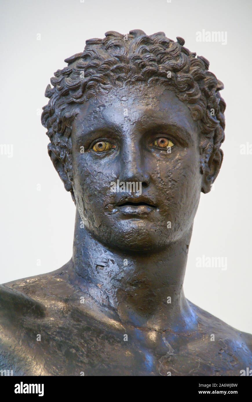 Bronze statue head of a young man from the Antikythera shipwreck