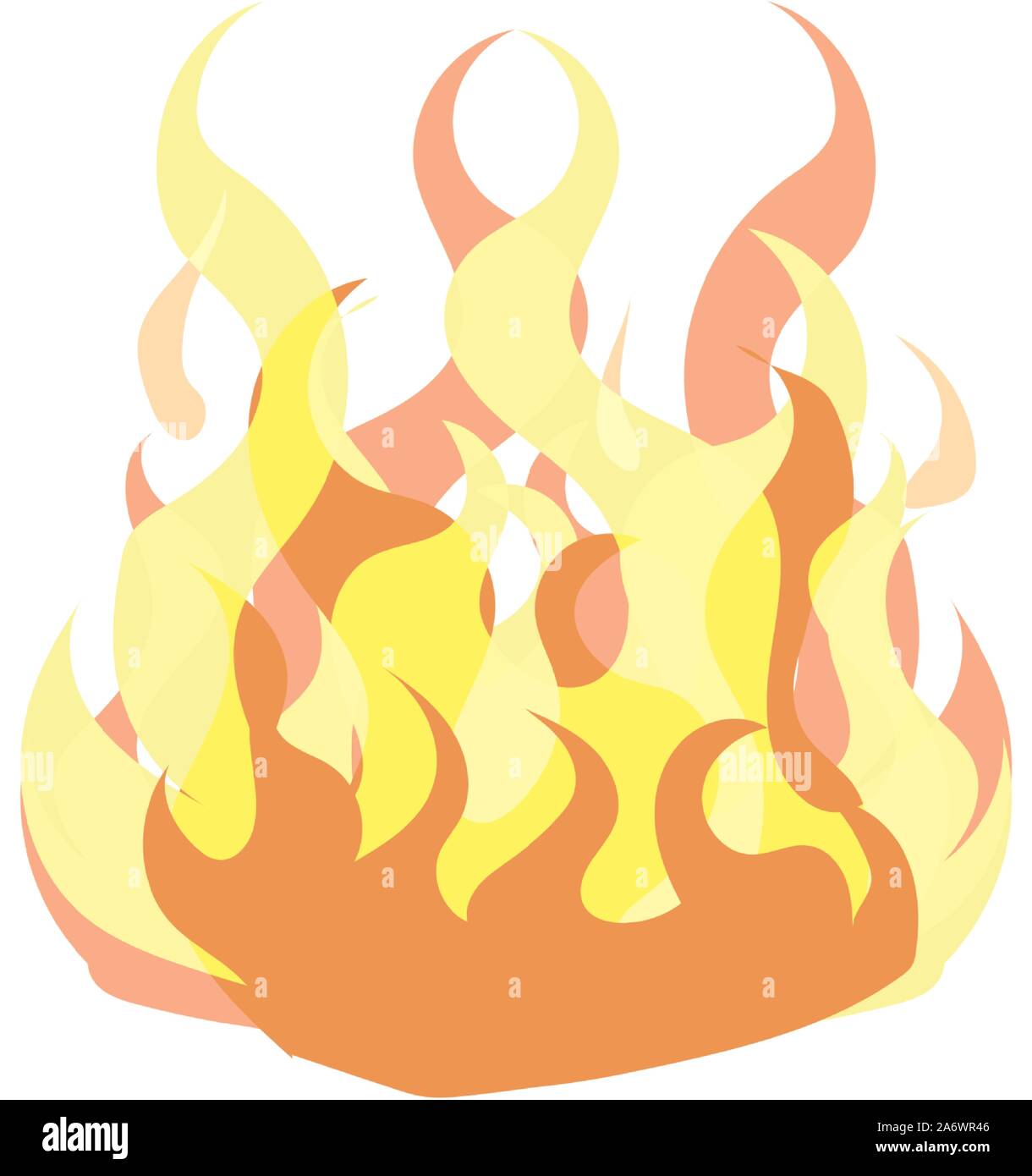 Flame icon design, Fire bonfire hot burn light flammable heat and ...