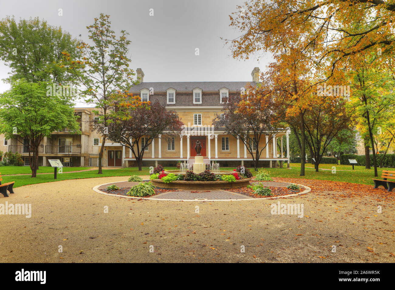 The St. Boniface Heritage Gardens in Winnipeg, Manitoba Stock Photo Alamy