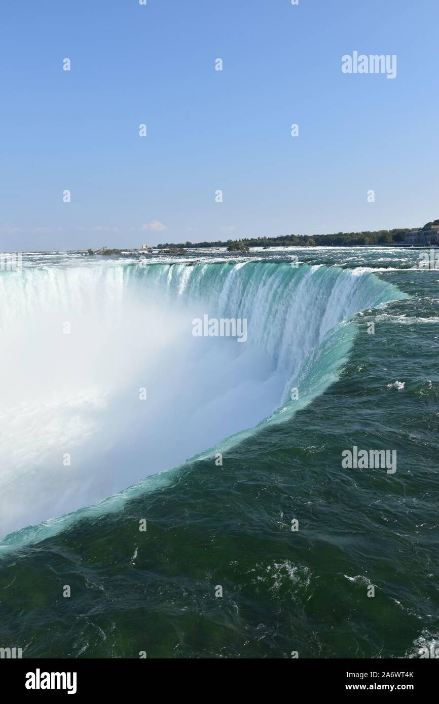 Niagara Falls on the boarder between the United States of America and ...
