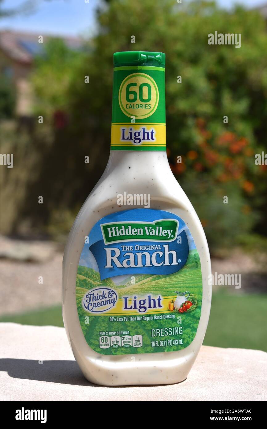 Bottle of Hidden Valley Ranch dressing Stock Photo Alamy