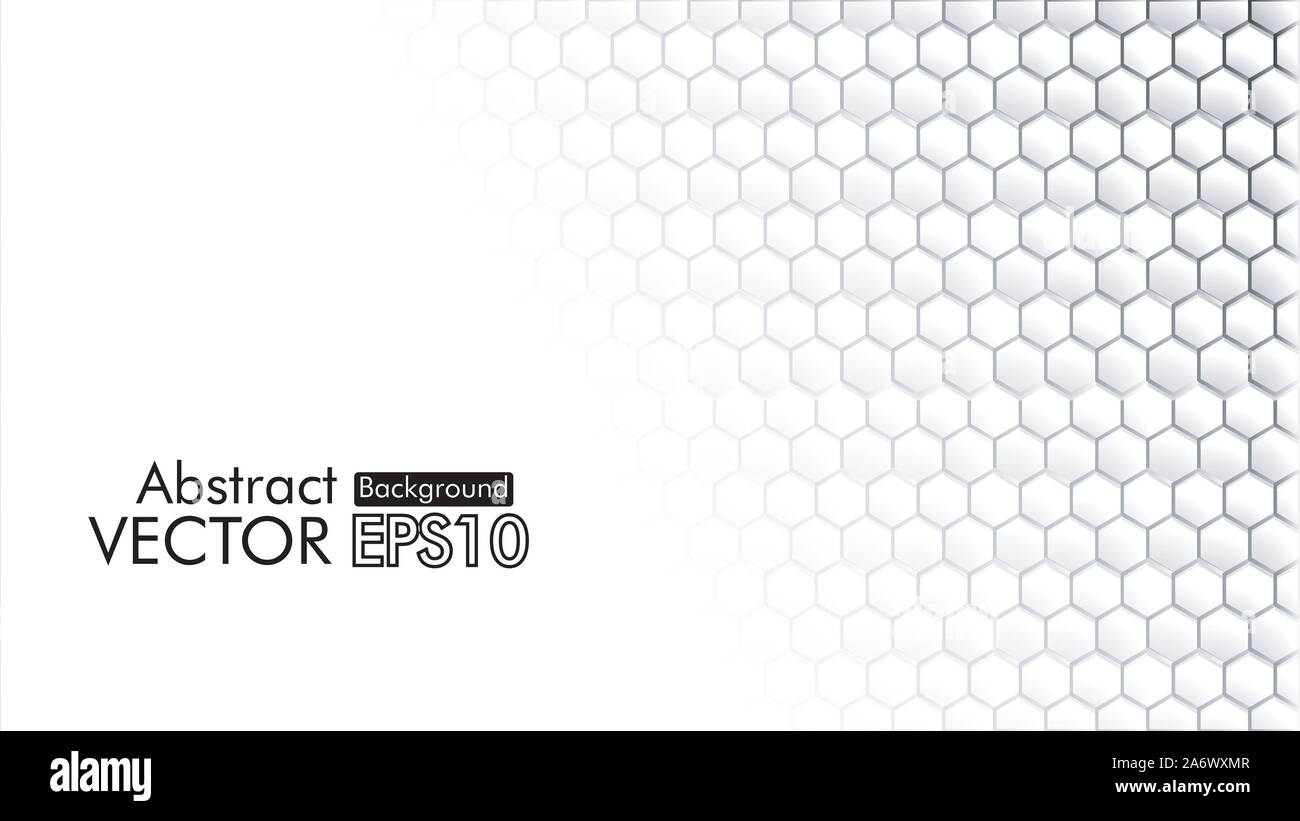 background template, white hexagon abstract wallpaper for banner ...