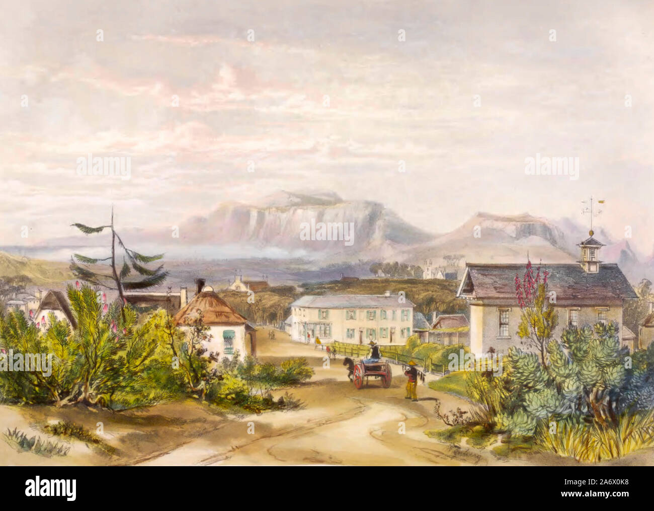 Wynberg, South Africa, circa 1849 Stock Photo