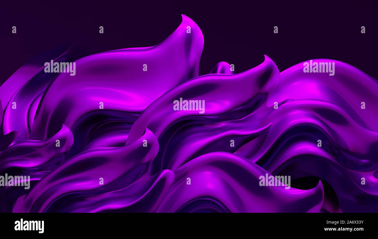 Luxury Background With Purple Drapery Fabric 3d Illustration 3d