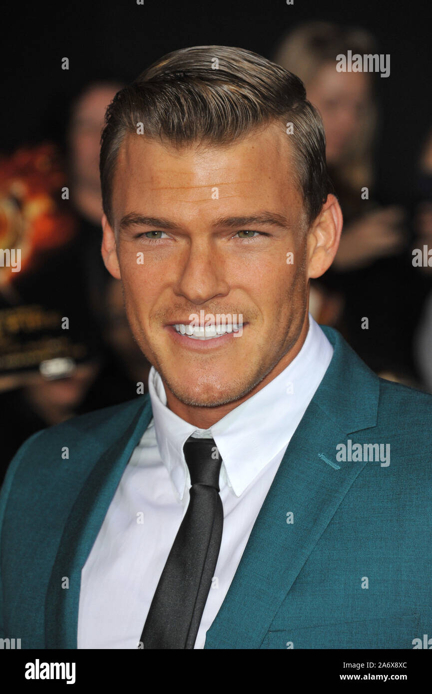 LOS ANGELES, CA - NOVEMBER 18, 2013: Alan Ritchson at the US premiere ...