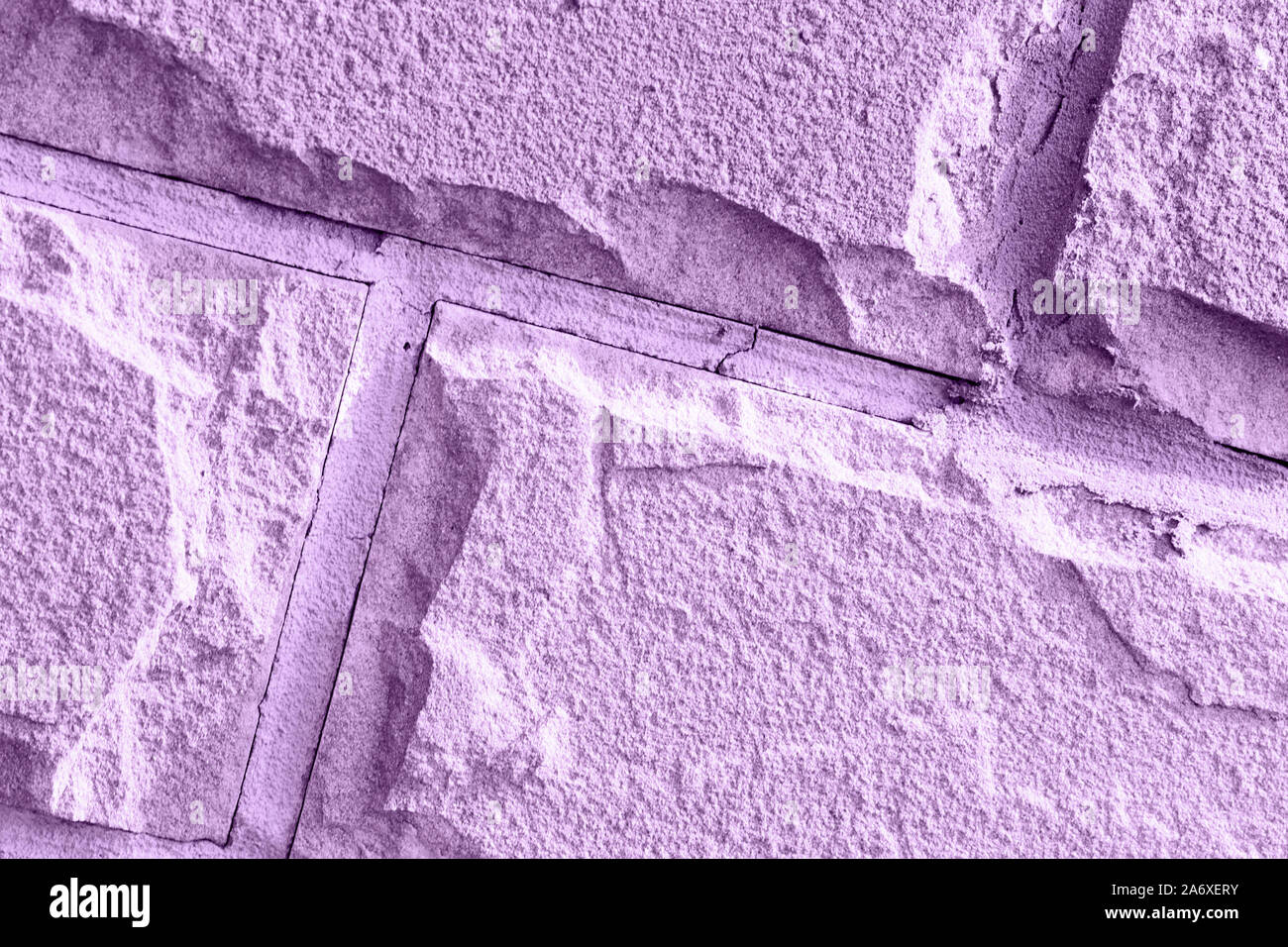 Cladding tiles close up. Abstract background lilac color toned Stock Photo