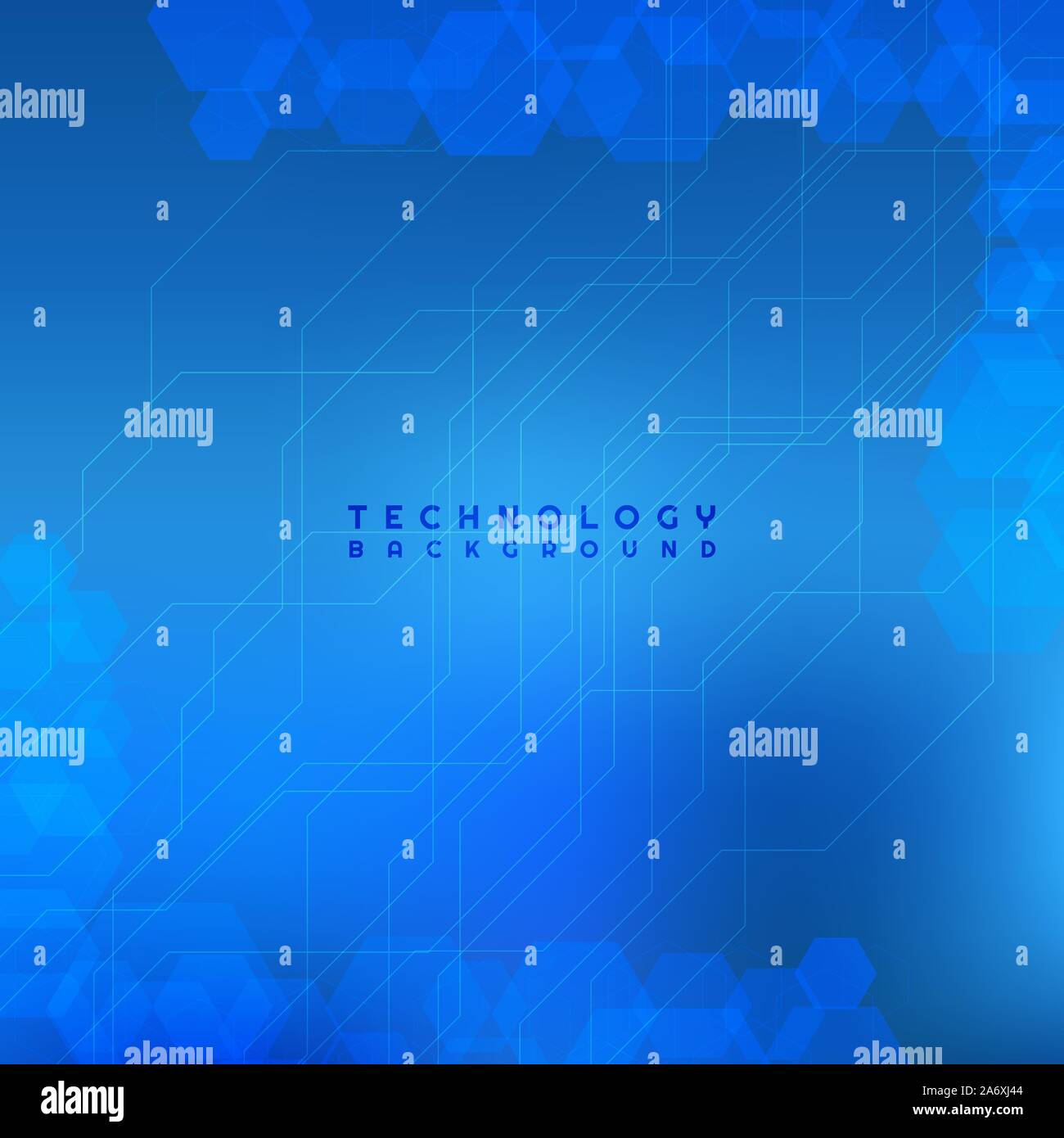 Technology background modern line and hexagon shape design blue color ...