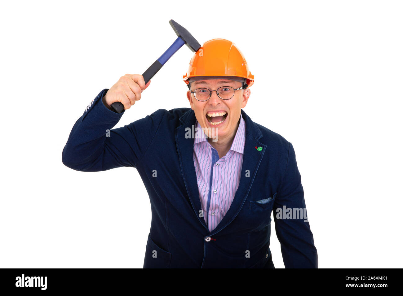 Man hit himself on head hires stock photography and images Alamy