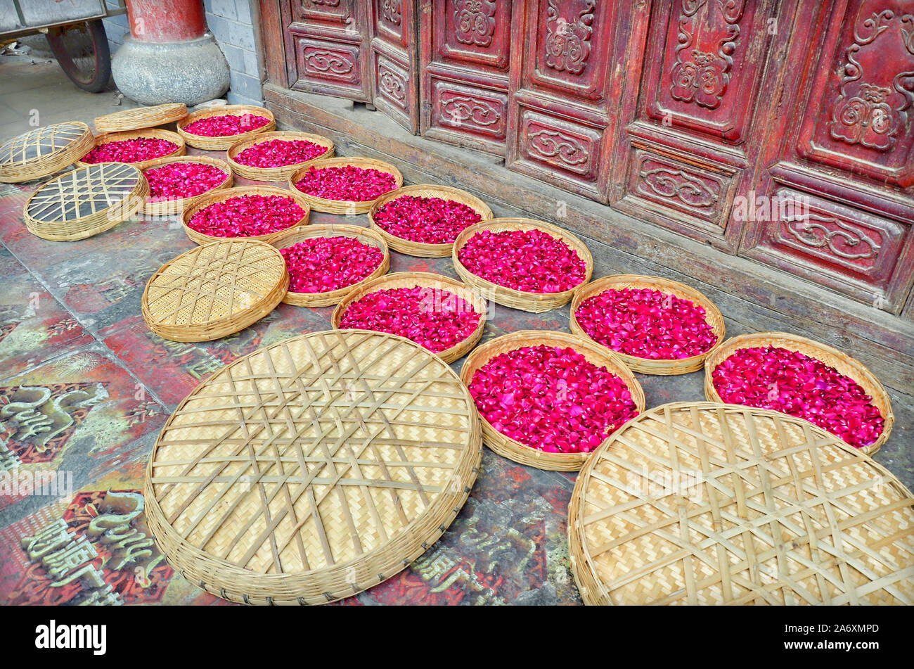 Roses are used as a typical food ingredient in Dali ancient city, Yunnan province (China Stock