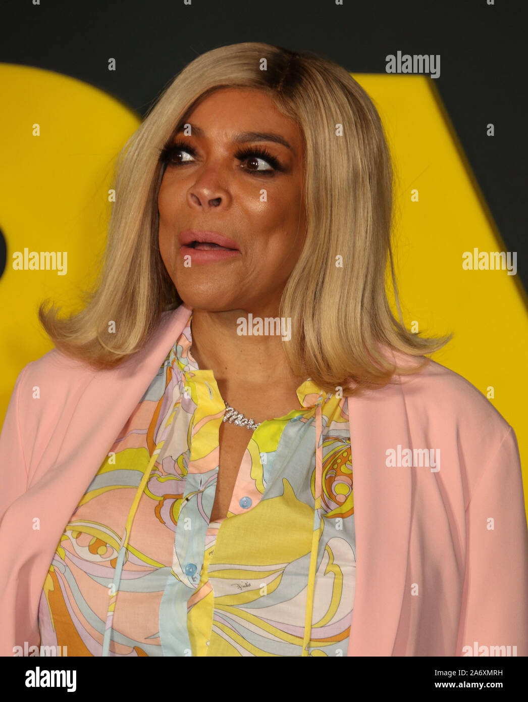 October 28, 2019, New York, New York, USA: Talk show host WENDY WILLIAMS attends the arrivals for the Apple TV's 'The Morning Show' held at Lincoln Center. (Credit Image: © Nancy Kaszerman/ZUMA Wire) Stock Photo