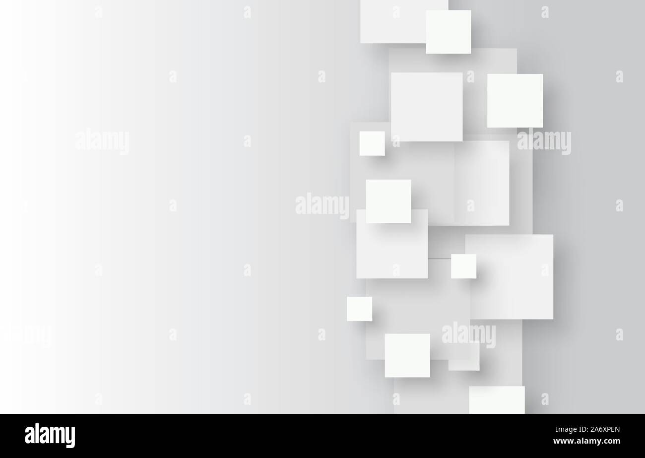 Grey geometric technology background with gear shape. Vector illustration Stock Vector
