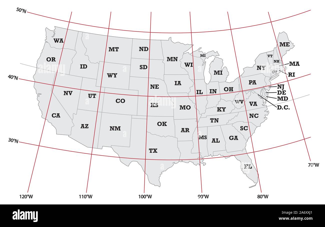 States in usa with n