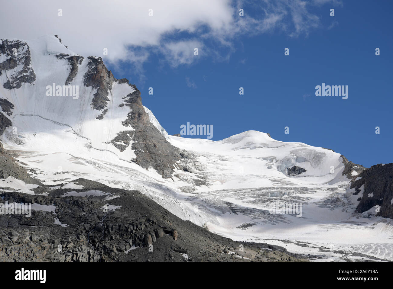 Italia, Valle d'Aosta, Gran Paradiso National Park's glacier Stock Photo