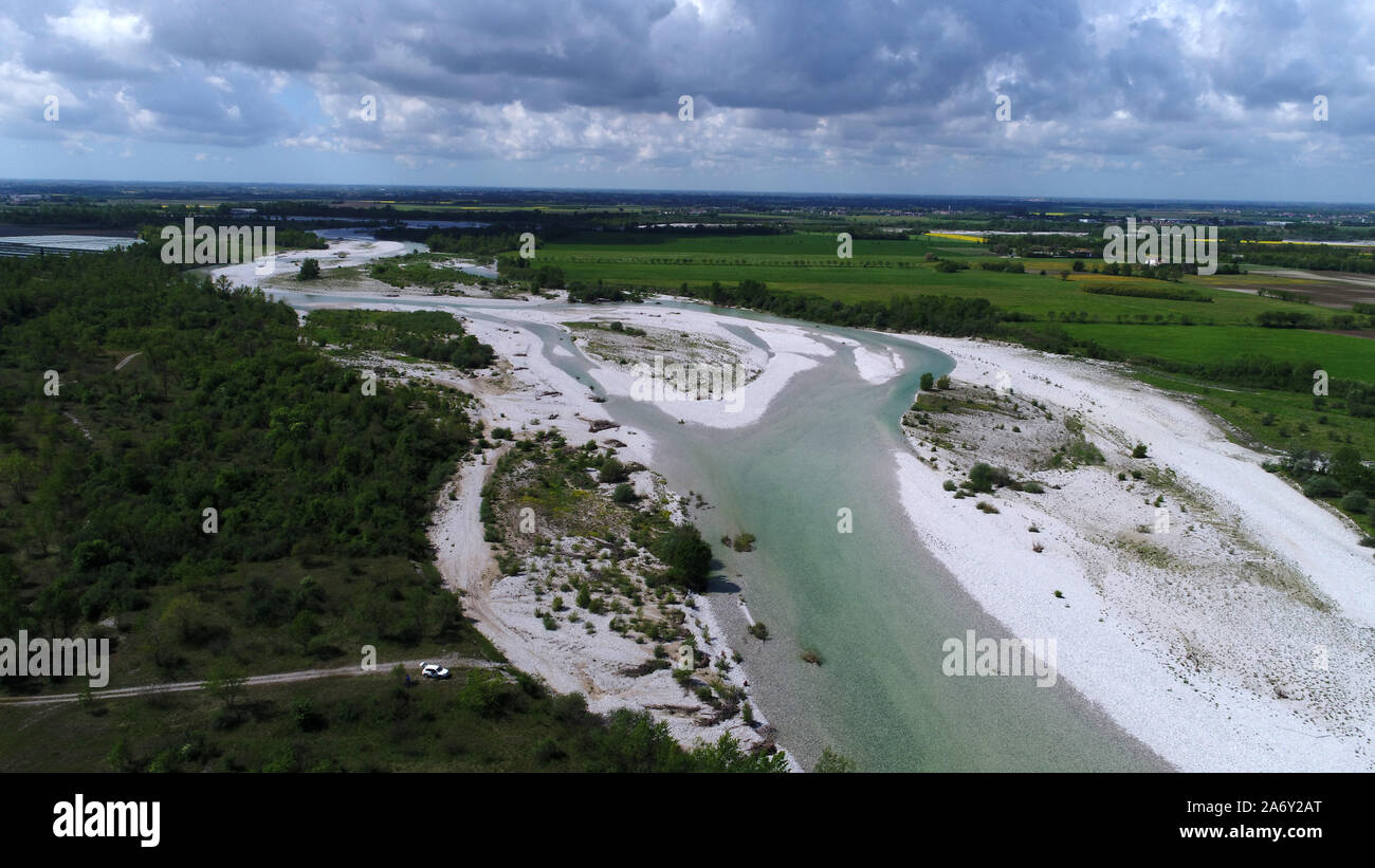 Italy, Torre river in Friuli region Stock Photo