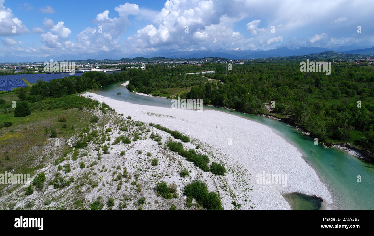 Italy, Torre river in Friuli region Stock Photo