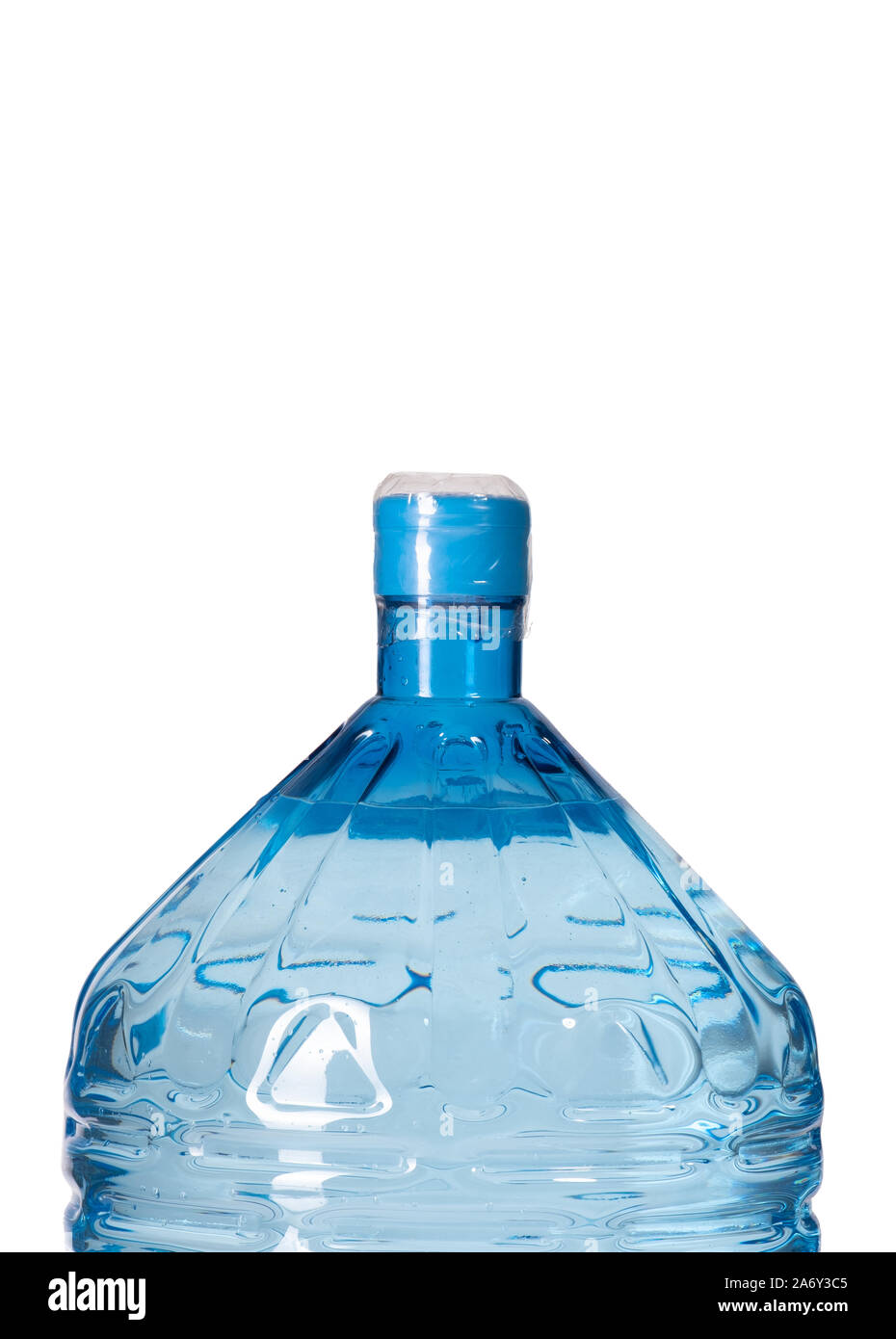 fragment of a large bottle with water Stock Photo