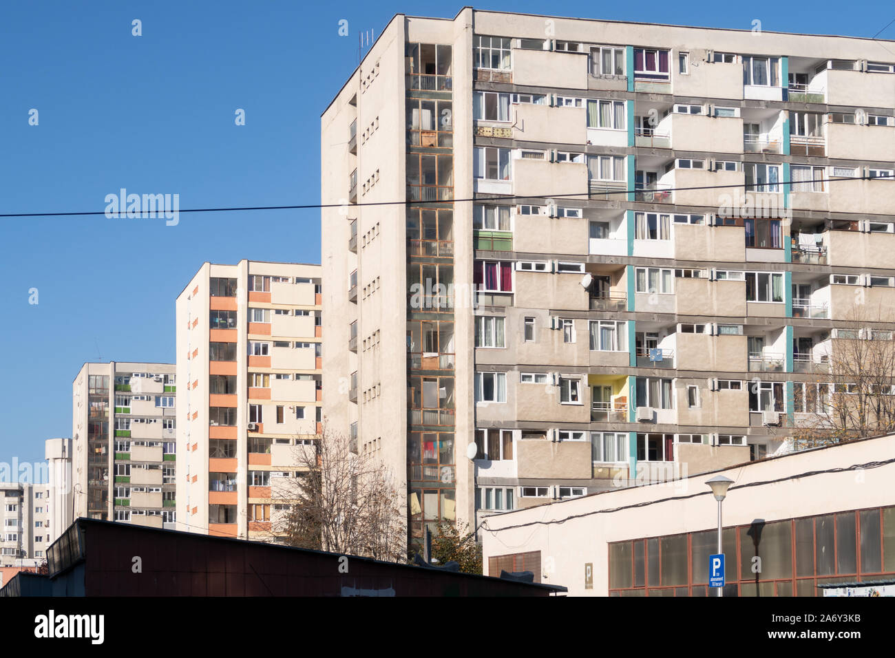 Cluj Napoca Romania 25 Oct 2019 Communist Era Apartment Block Stock Photo Alamy