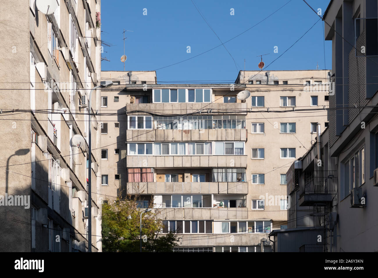 Cluj Napoca Romania 25 Oct 2019 Communist Era Apartment Block Stock Photo Alamy