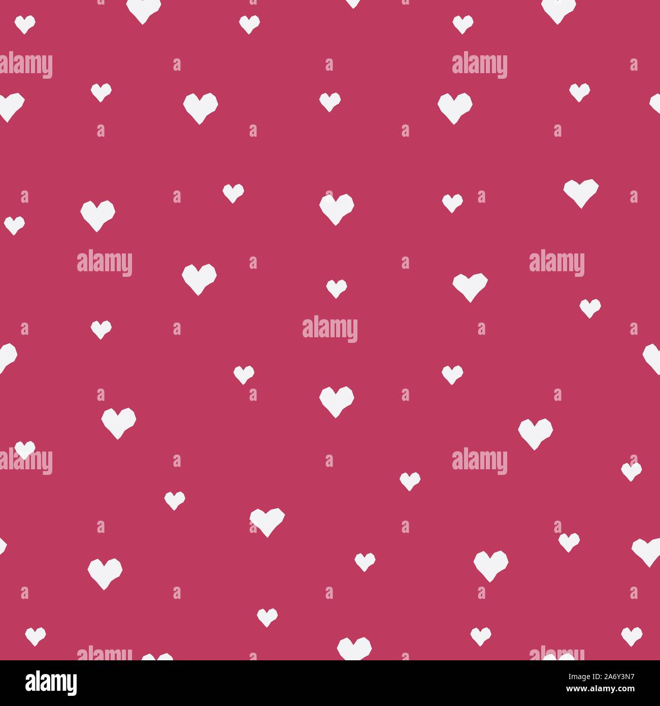 Seamless Heart Pattern on pink. Vector Illustration Stock Vector Image ...