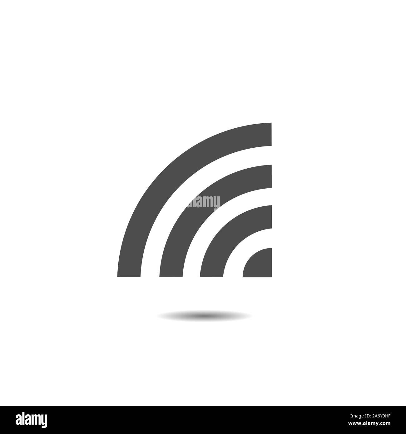 Wi fi vector icon. Wireless technology, Vector illustration Stock Vector