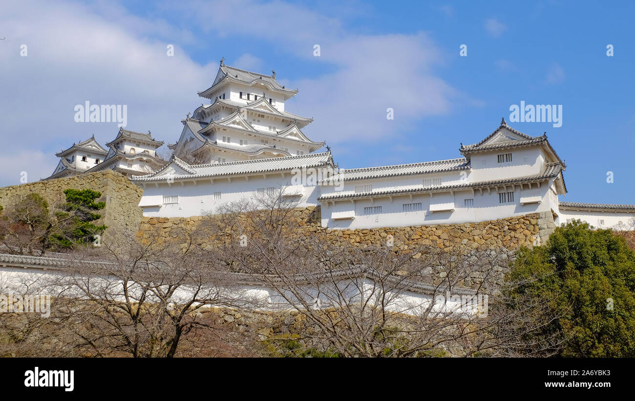 Himeji Castle in the city of Himeji, Japan, is regarded as the finest ...