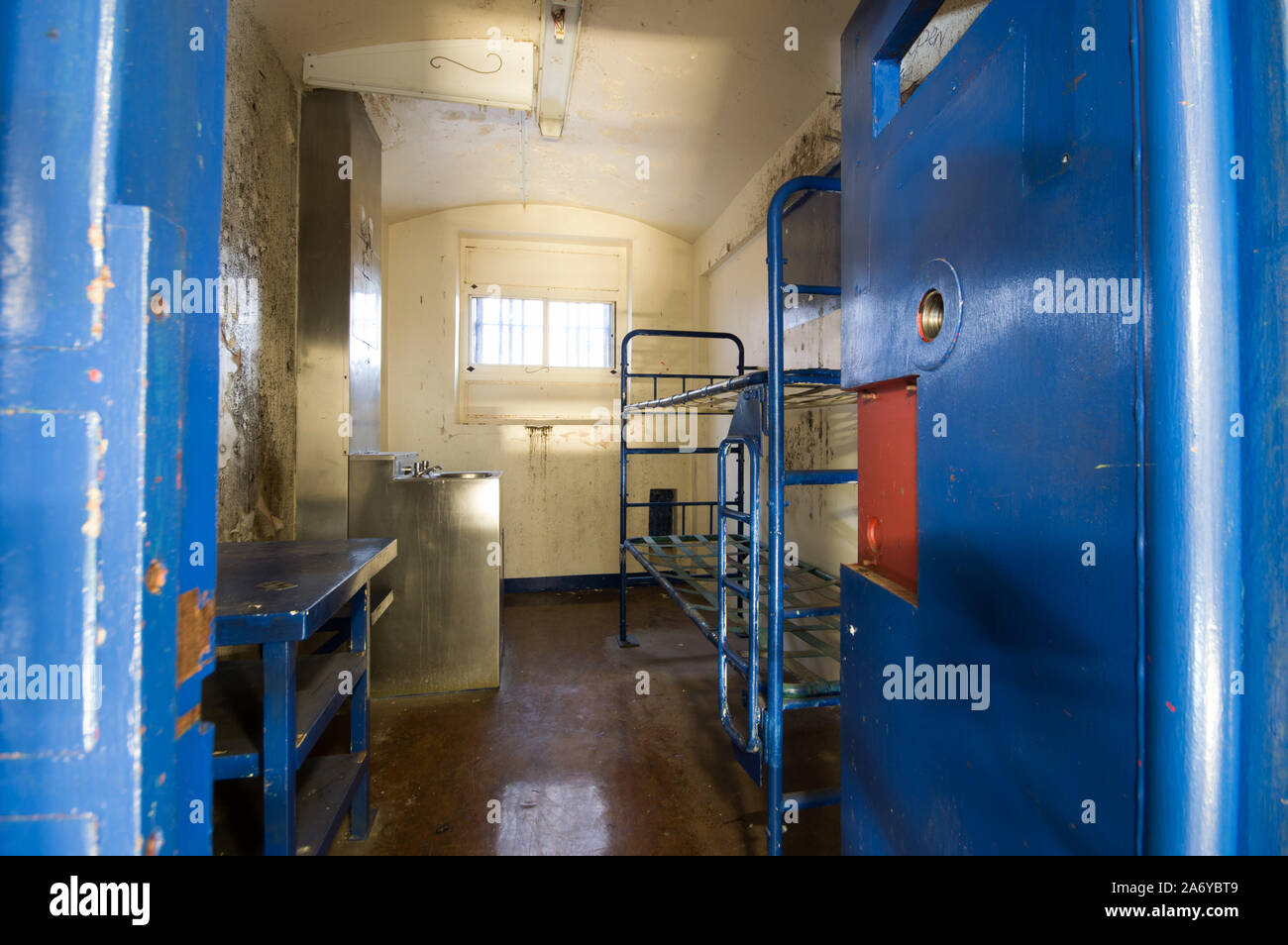 GLOUCESTER: The prison is said to be the most haunted in the UK. EERIE photos of the UK’s ‘most haunted’ prison where serial killer Fred West was lock Stock Photo
