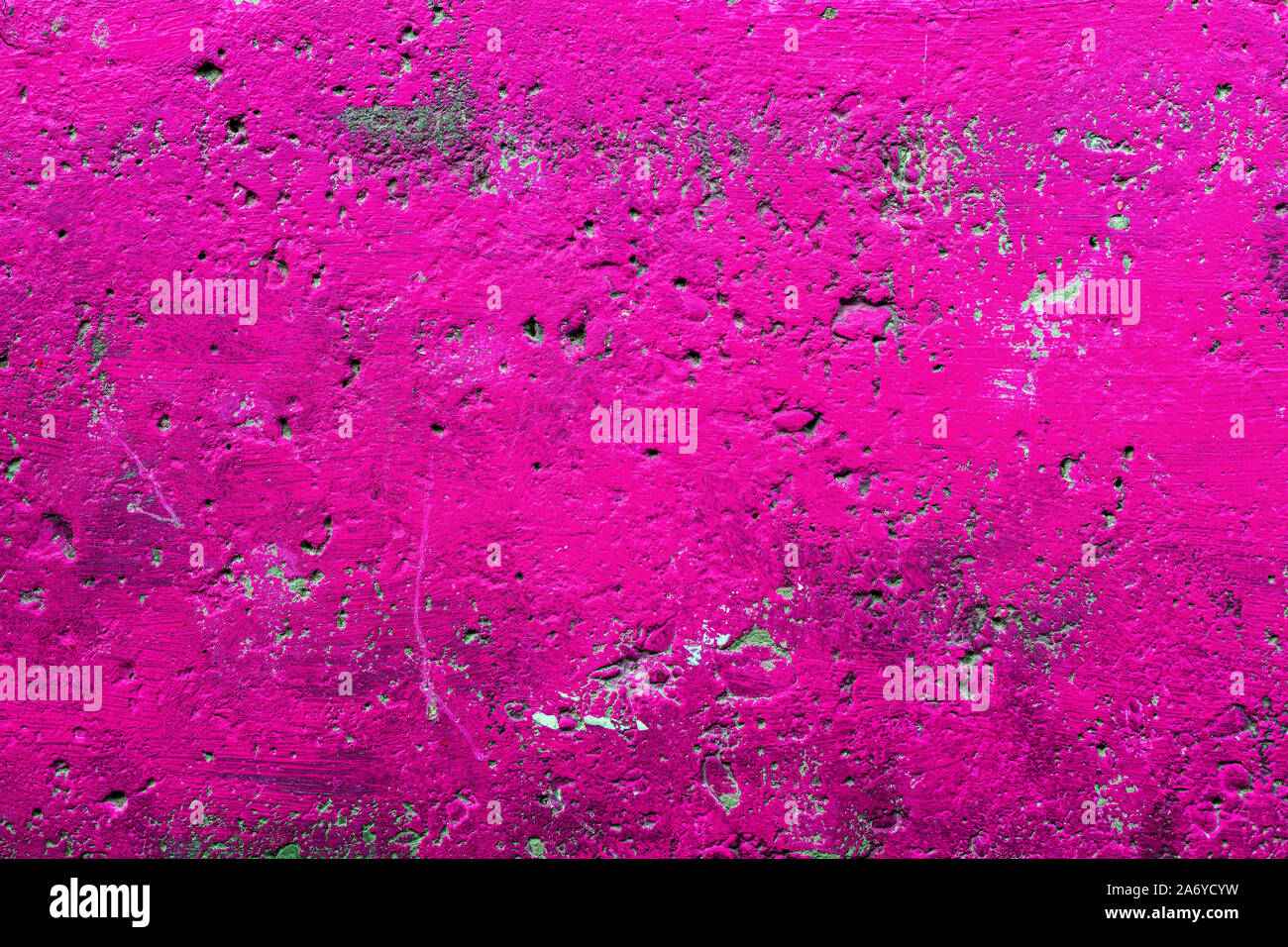 Grunge pink color concrete flooring surface texture as background, top view copy space Stock Photo