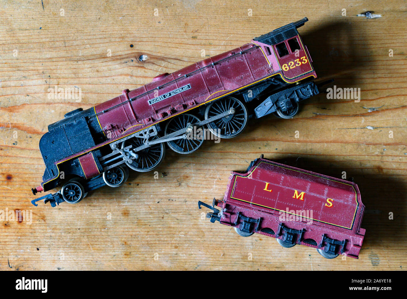 Hornby Duchess of Sutherland model locomotive Stock Photo