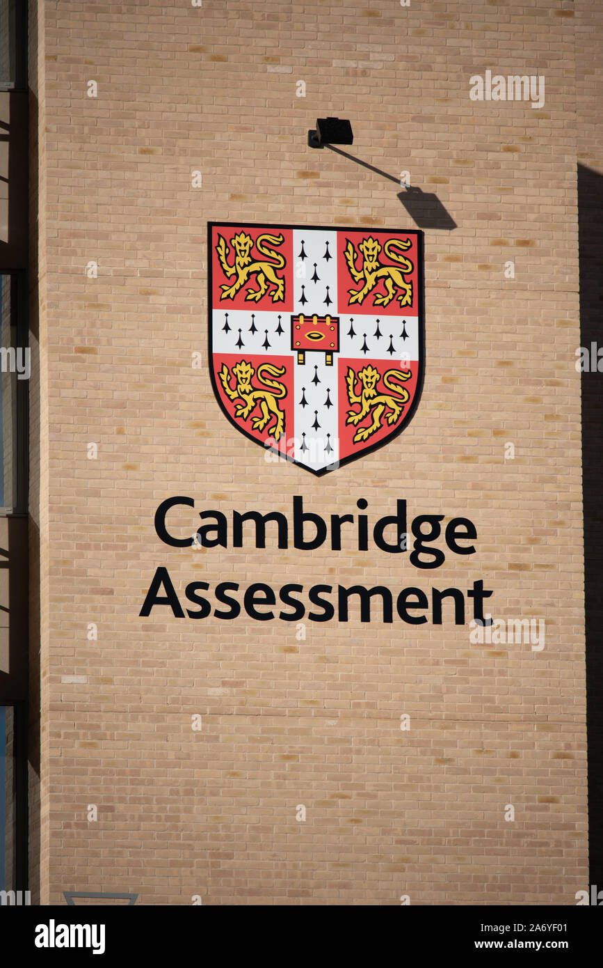 Cambridge Assessment The Triangle Offices Tower - new International Head Office in Cambridge, opened 2018 Eric Parry Architect / Bouygues Stock Photo