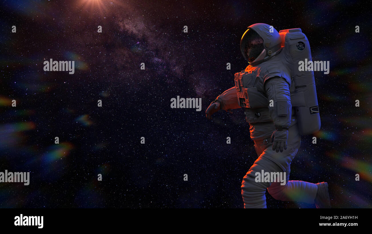 Futuristic astronaut in space suit hi-res stock photography and images ...