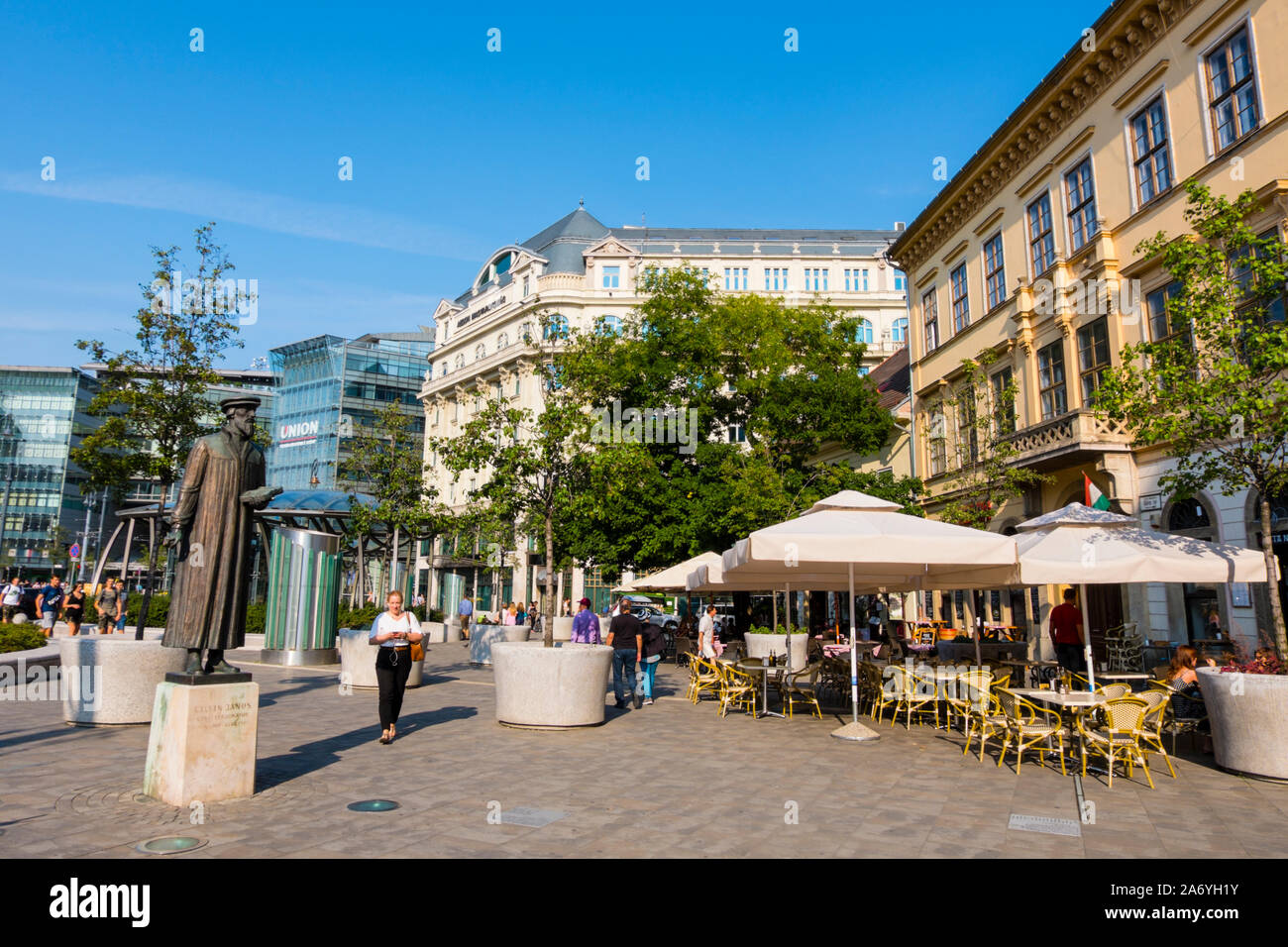 Kalvin ter, Budapest, Hungary Stock Photo - Alamy