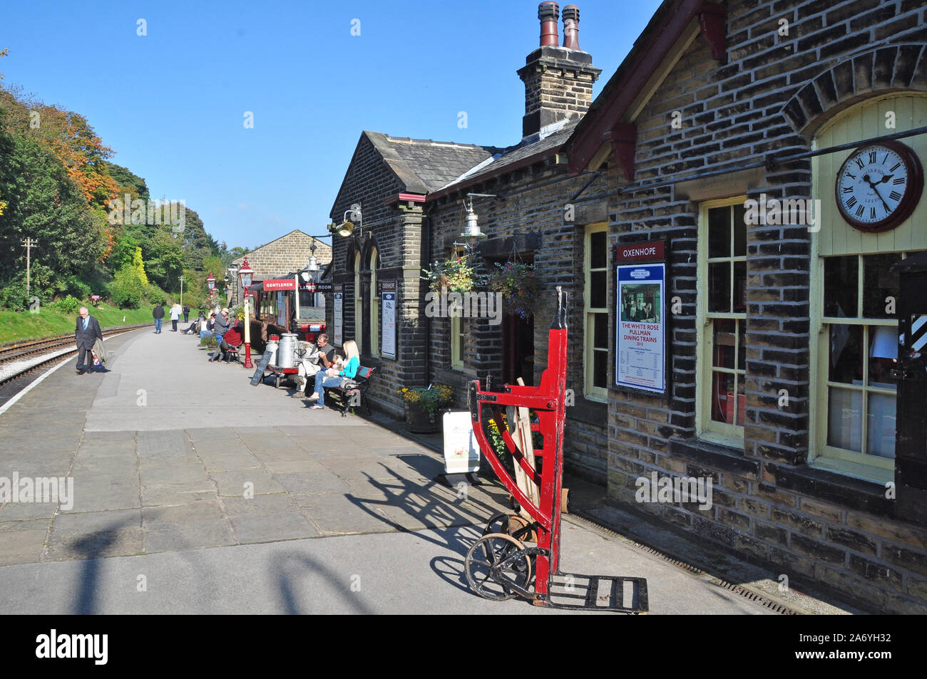 Oxenhope Railway Station, Keighley and Worth Valley Railway Stock Photo ...