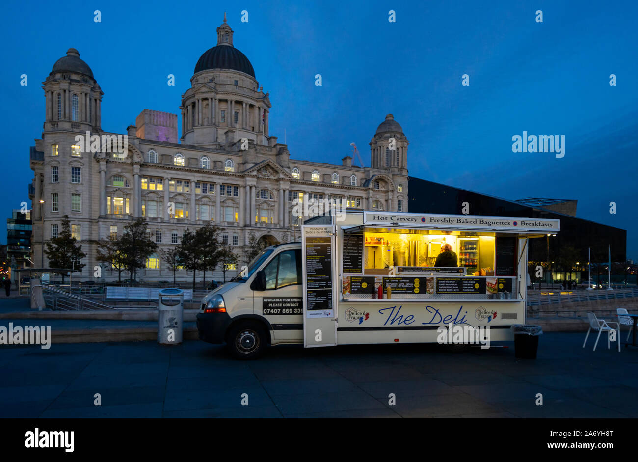 The Deli food truck at the Port of Liverpool Building, one of the Three