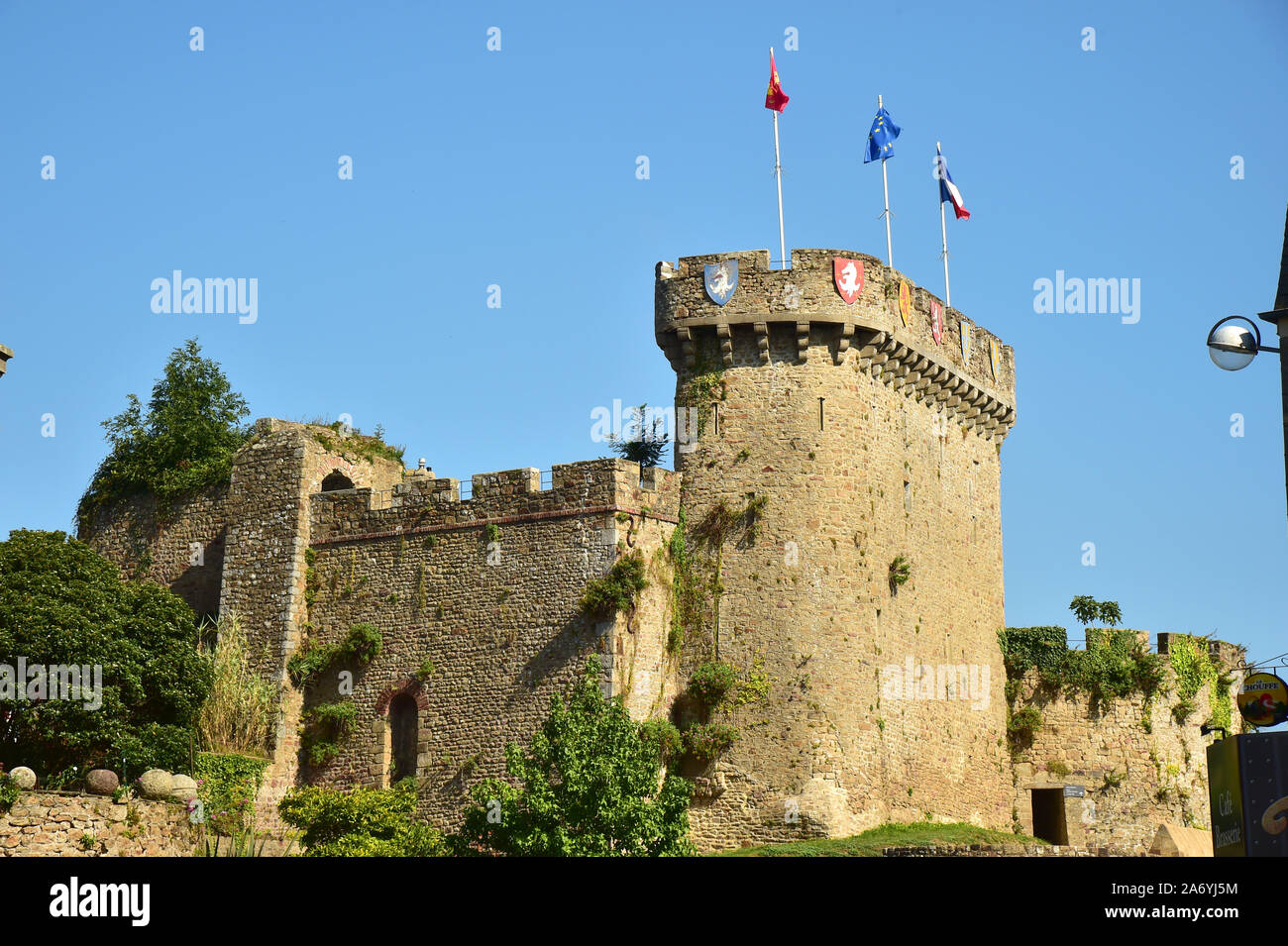 Château d'Avranches Normandie Avranches castle Normandy Stock Photo