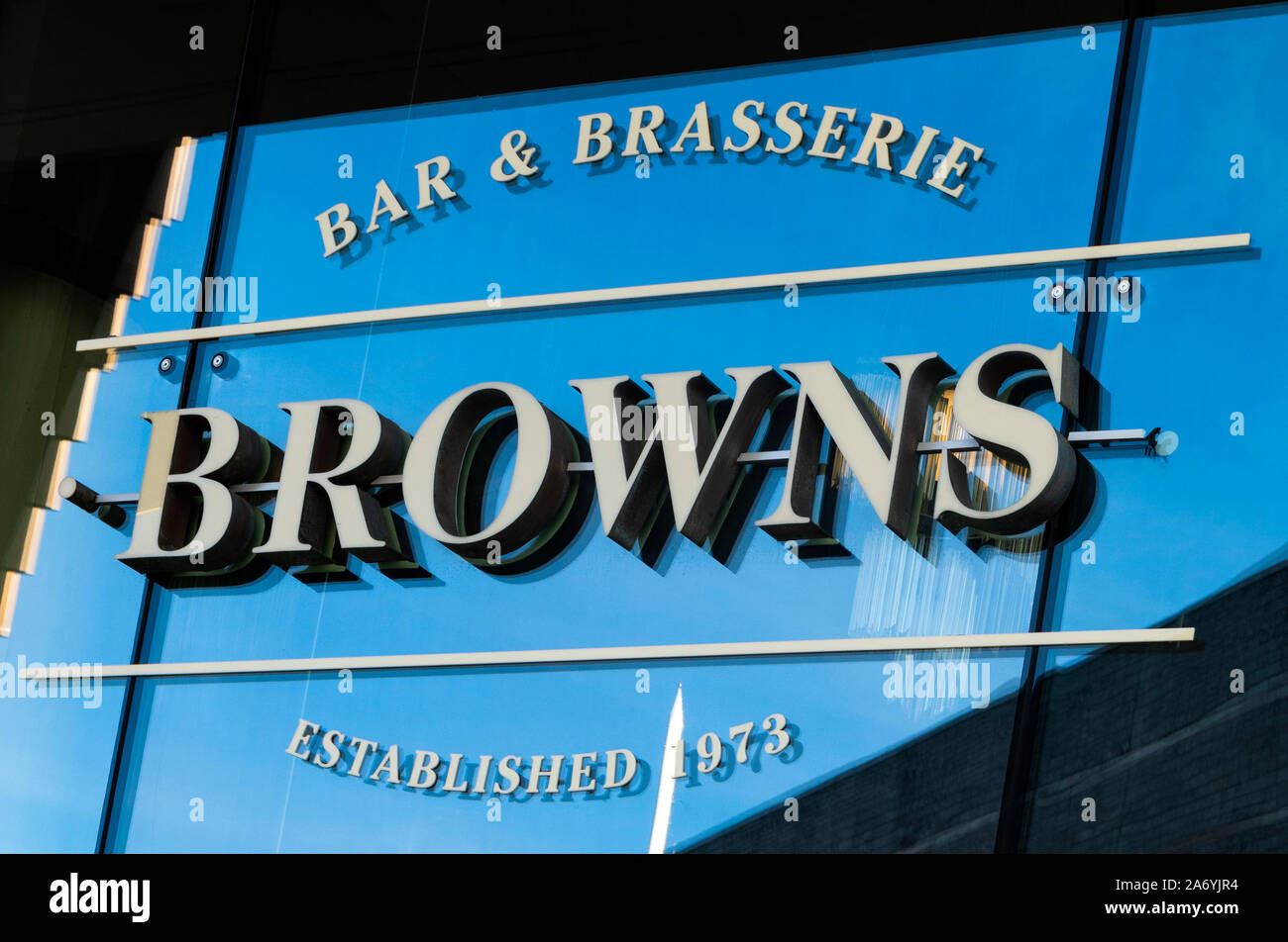 Browns Bar & Brasserie in Liverpool Stock Photo