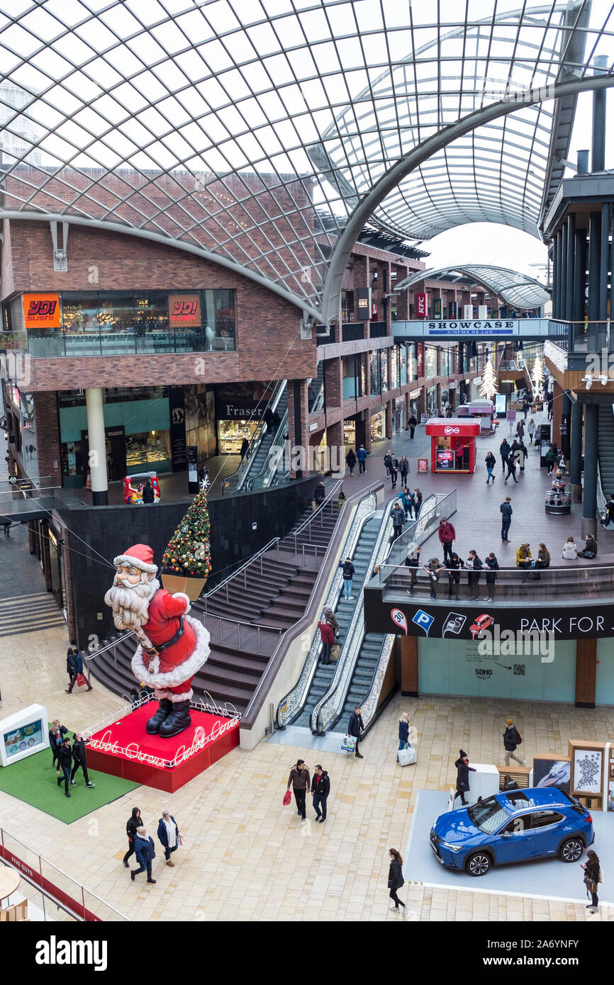 Catbot Circus Shopping Centre during Christmas shopping period, Bristol, UK Stock Photo