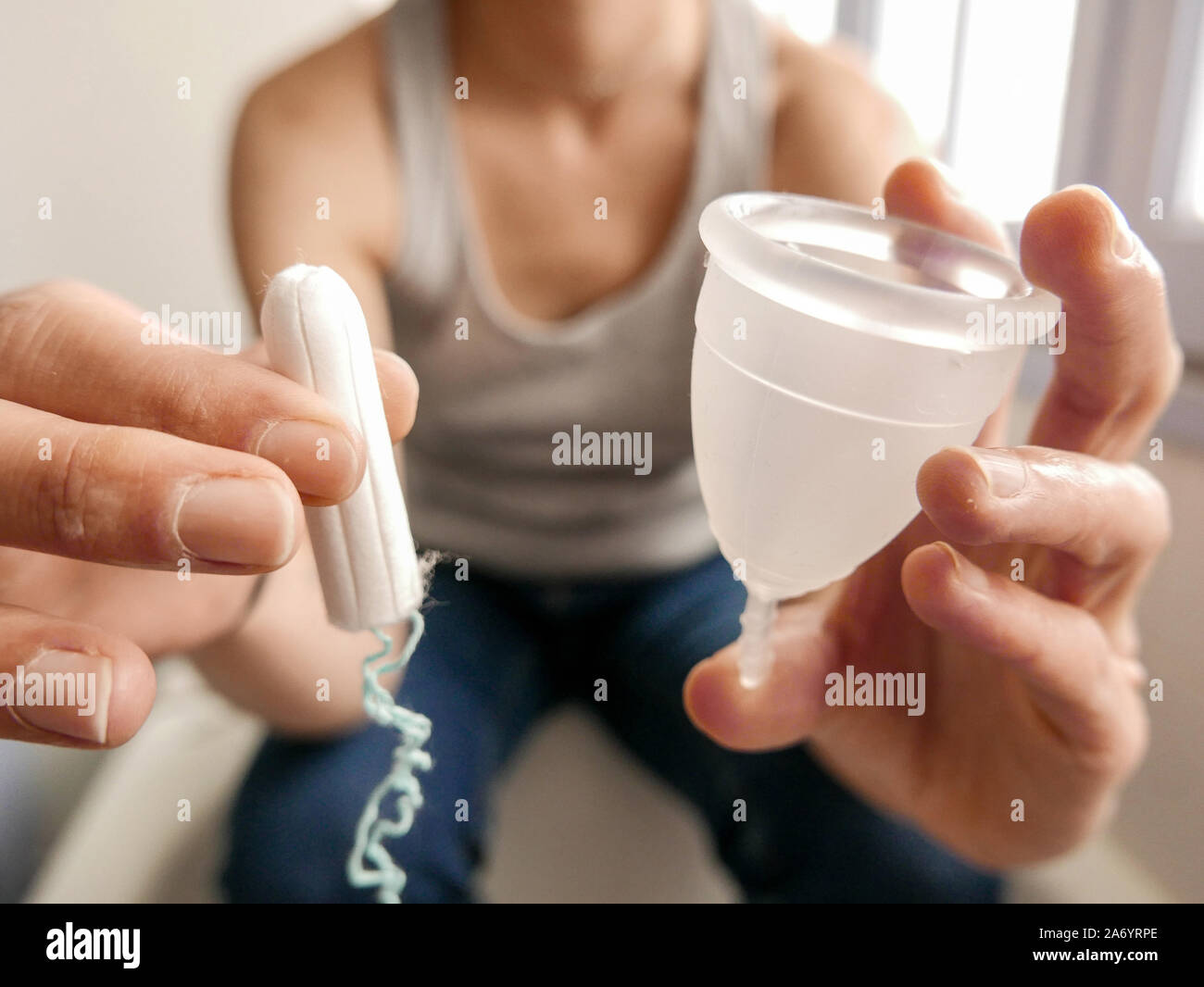 Menstrual cup: an asset against menstrual Toxic shock syndrome (TSS Stock  Photo - Alamy
