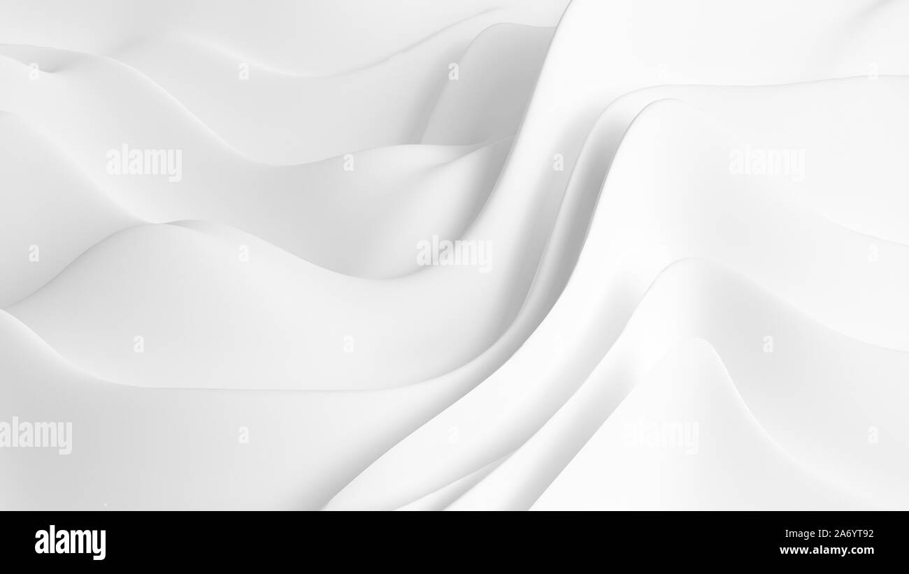 Elegant White Background With Drapery Fabric 3d Rendering 3d